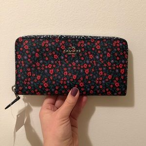 Coach floral wallet